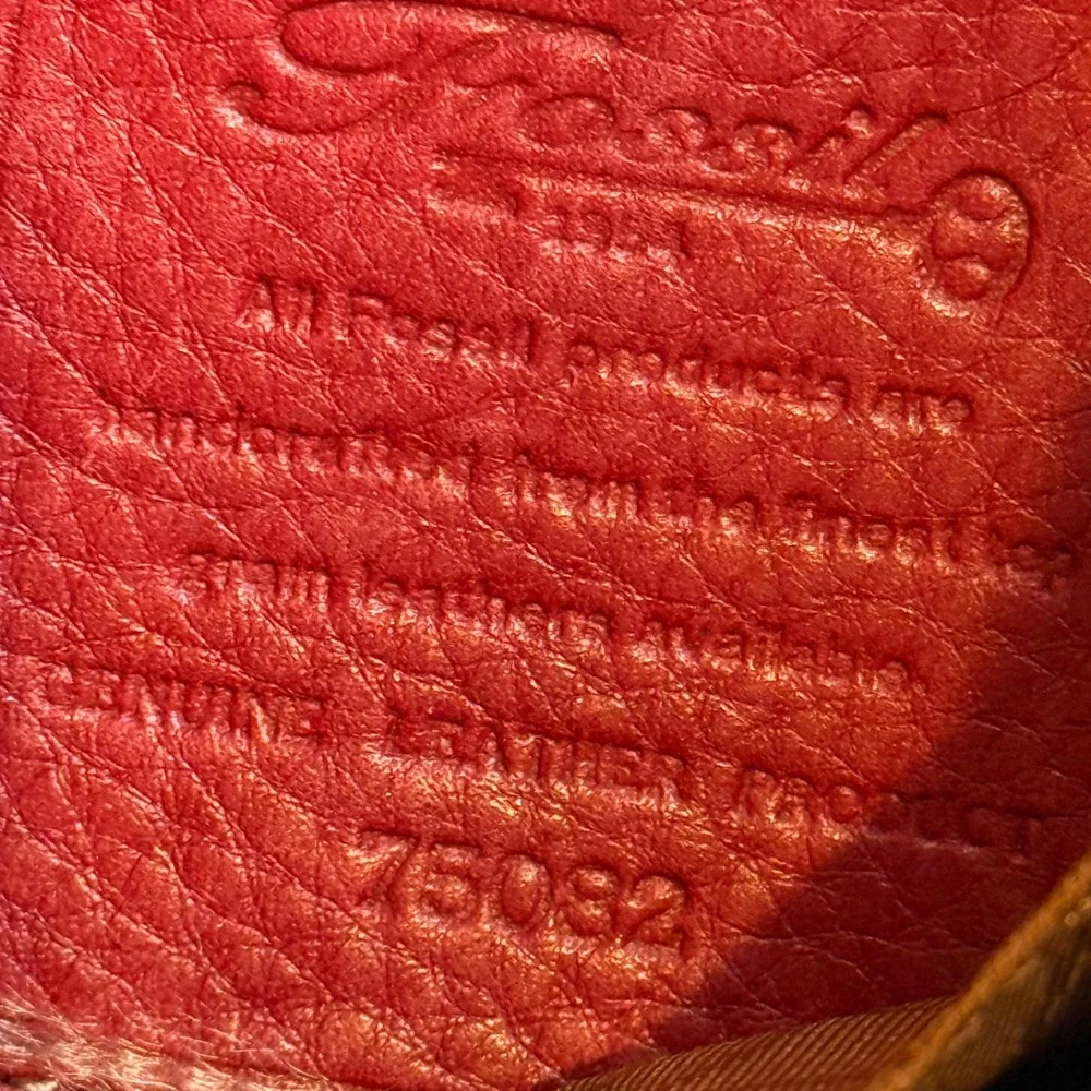 Fossil Red‎ Pebbled Leather Crossbody Bag ZB032 Small Messenger Purse